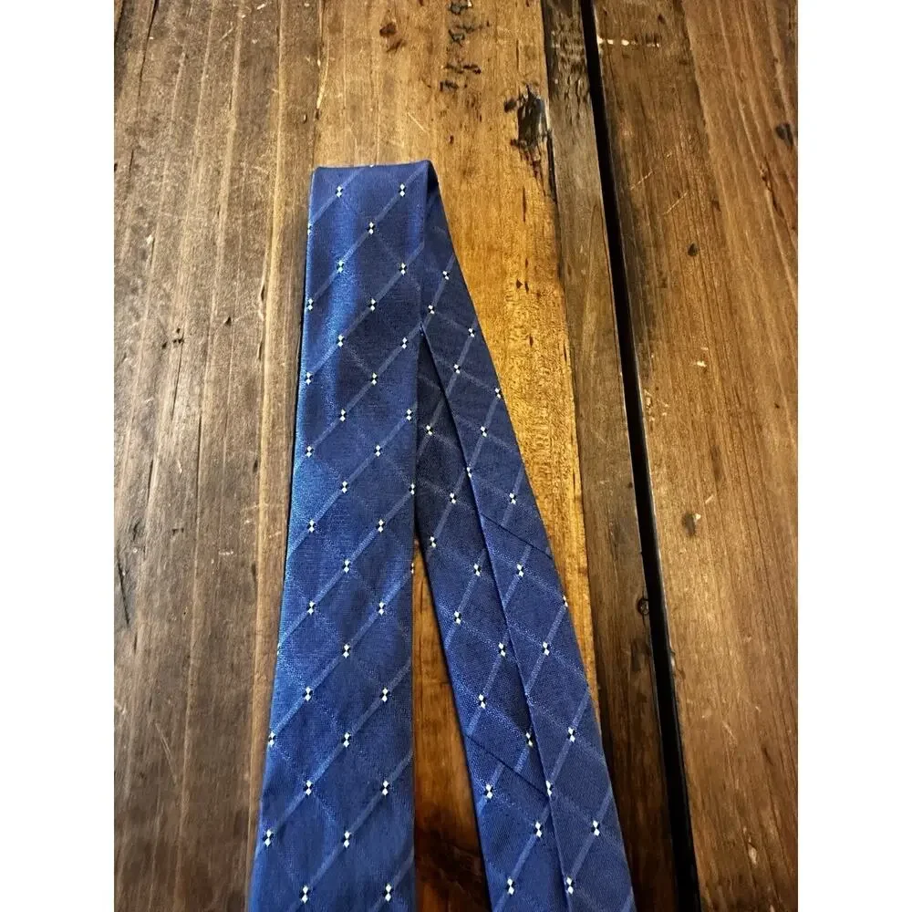 Gianni Versace Necktie Neck Tie Silk Designer Made In Italy Navy